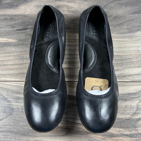 NIB Born Julianne 8M Black Leather Ballet Flats - Picture 5 of 11